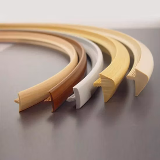 Accessori da cucina in plastica flessibile Tavolo per mobili Bordo per modanatura in plastica a forma di T per mobili