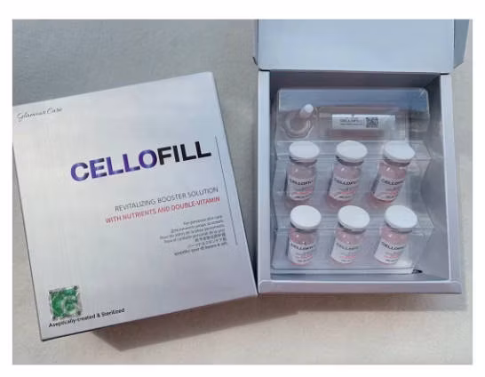 Cellofill Hc Strengthen Whitening Skin Booster Soluzione booster rivitalizzante con peptide attivo Bright per lo sbiancamento della pelle del viso e la rimozione delle macchie