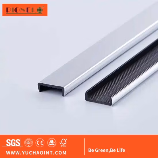Profilo in PVC a forma di nastro per modanatura del bordo del mobile per la bordatura del bordo del tavolo a forma di U in plastica flessibile